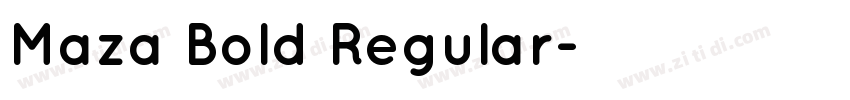 Maza Bold Regular字体转换
